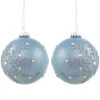Northlight Set Of 2 Shiny Stone Blue Glitter Snowflakes Glass Christmas Ball Ornaments 4 In. 2 Northlight Set Of 2 Shiny Stone Blue Glitter Snowflakes Glass Christmas Ball Ornaments 4 In. -Christmas Decor Shop northlight christmas ornament sets 35699445 64 1000