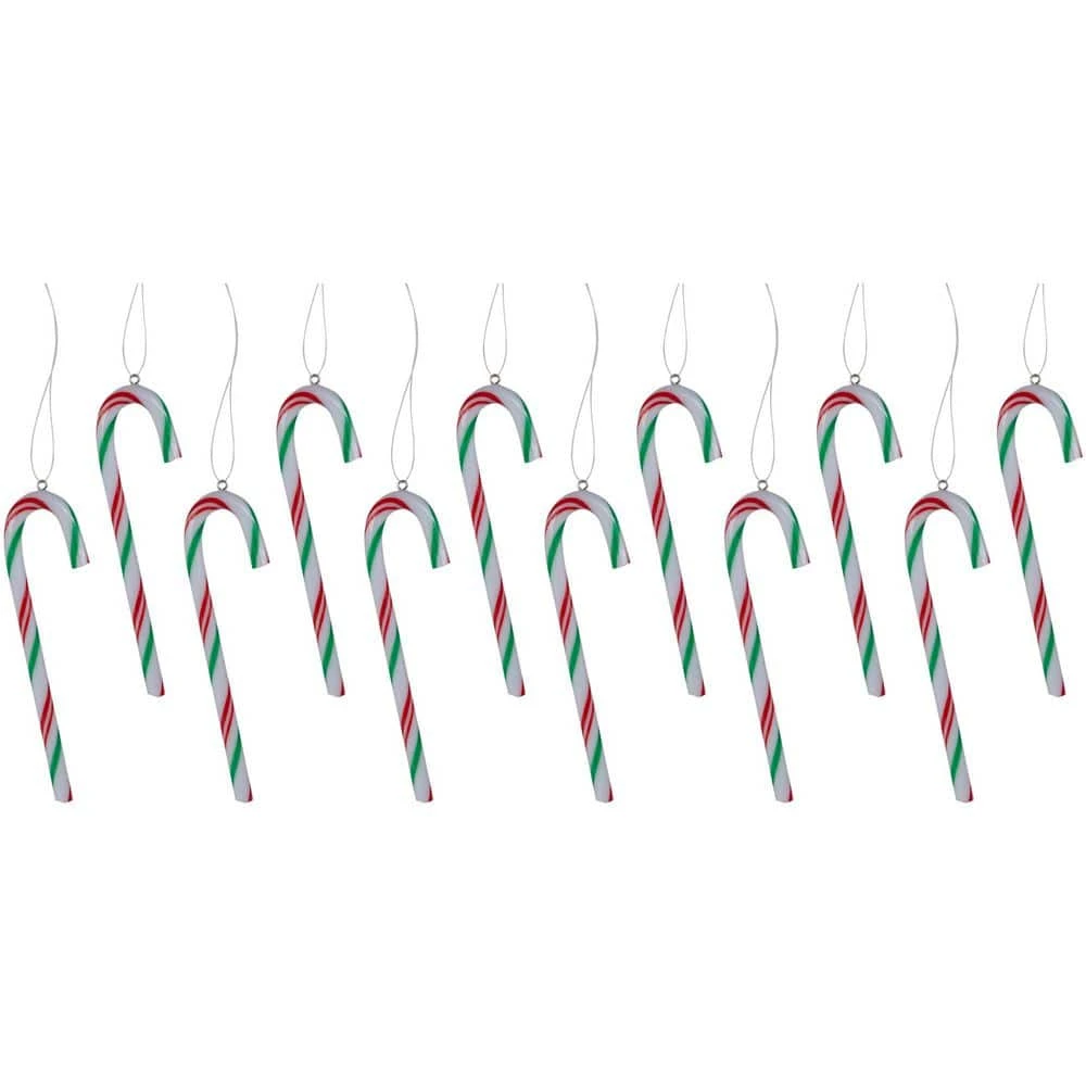 Northlight 12ct Multi Twist Candy Cane Christmas Ornaments 4 In. 3 Northlight 12ct Multi Twist Candy Cane Christmas Ornaments 4 In.