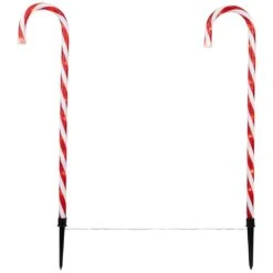 Northlight 8-Count Textured Candy Cane Christmas Pathway Lights Lawn Stakes -Christmas Decor Shop northlight christmas pathway lights 34851759 fa 1000