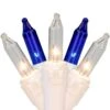 Northlight Set Of 100 Blue And Clear Mini Christmas Lights 2.5 In. Spacing With White Wire -Christmas Decor Shop northlight christmas string lights 32602364 64 1000