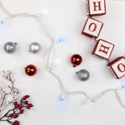 Northlight Set Of 50 LED Wide Angle Lights Blue/White LED - White Wire 13 Northlight Set Of 50 LED Wide Angle Lights Blue/White LED - White Wire -Christmas Decor Shop northlight christmas string lights 32608174 31 1000