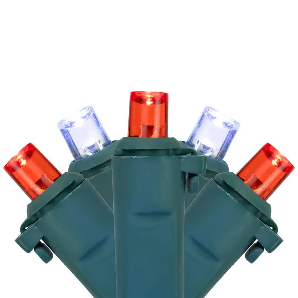 Northlight Set Of 50 Red And White LED Wide Angle Christmas Lights - Green Wire 3 Northlight Set Of 50 Red And White LED Wide Angle Christmas Lights - Green Wire