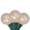 Northlight 20-Count Clear G40 Globe Patio Garden Christmas Light Set, 19 Ft. Green Wire -Christmas Decor Shop northlight christmas string lights 32913369 64 1000