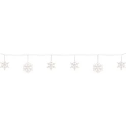 Northlight 150-Count White Snowflake Icicle Christmas Lights 8.5 Ft. White Wire 10 Northlight 150-Count White Snowflake Icicle Christmas Lights 8.5 Ft. White Wire -Christmas Decor Shop northlight christmas string lights 35680532 1f 1000