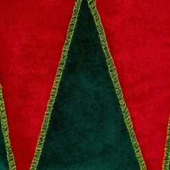Northlight 25 In. Red And Green Fabric Drum With White Trim Christmas Tree Collar -Christmas Decor Shop northlight christmas tree collars 35688222 1f 1000