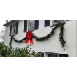 Northlight 40 In. Giant Red 3D 11-Loop Velveteen Christmas Bow With Gold Trim -Christmas Decor Shop northlight christmas tree ribbon 33406649 31 1000