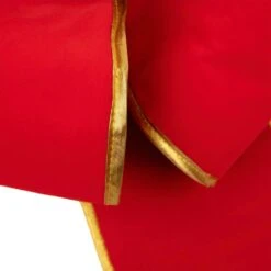 Northlight 40 In. Giant Red 3D 11-Loop Velveteen Christmas Bow With Gold Trim -Christmas Decor Shop northlight christmas tree ribbon 33406649 44 1000