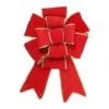 Northlight 40 In. Giant Red 3D 11-Loop Velveteen Christmas Bow With Gold Trim -Christmas Decor Shop northlight christmas tree ribbon 33406649 64 1000