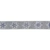 Northlight 2.5 In. X 16 Yds. Grey And White Glitter Snowflake Wired Craft Ribbon -Christmas Decor Shop northlight christmas tree ribbon 33531372 64 1000