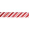 Northlight 2.5 In. X 16 Yds. Iridescent Candy Cane Diagonal Stripe Wired Craft Ribbon 1 Northlight 2.5 In. X 16 Yds. Iridescent Candy Cane Diagonal Stripe Wired Craft Ribbon -Christmas Decor Shop northlight christmas tree ribbon 33531397 64 1000
