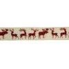 Northlight 2.5 In. X 16 Yds. Buffalo Plaid Deer And Sparkle Burlap Style Wired Craft Ribbon -Christmas Decor Shop northlight christmas tree ribbon 33531401 64 1000