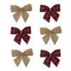 Northlight 5.5 In. Buffalo Plaid And Burlap 2 Loop Christmas Bow Decorations (6-Pack) 2 Northlight 5.5 In. Buffalo Plaid And Burlap 2 Loop Christmas Bow Decorations (6-Pack) -Christmas Decor Shop northlight christmas tree ribbon 34676932 64 1000