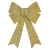 Northlight 12 In. W Gold Tinsel 4-Loop Christmas Bow Decoration -Christmas Decor Shop northlight christmas tree ribbon 34902112 64 1000