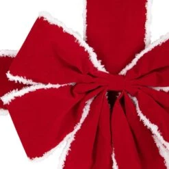 Northlight 14' Red And White Velvet Christmas Ribbon Door Bow -Christmas Decor Shop northlight christmas tree ribbon 35681107 44 1000