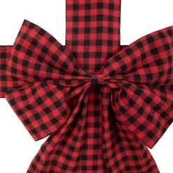 Northlight 14' Red Buffalo Plaid Christmas Ribbon Door Bow -Christmas Decor Shop northlight christmas tree ribbon 35681108 1f 1000