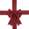 Northlight 14' Red Buffalo Plaid Christmas Ribbon Door Bow 2 Northlight 14' Red Buffalo Plaid Christmas Ribbon Door Bow -Christmas Decor Shop northlight christmas tree ribbon 35681108 64 1000