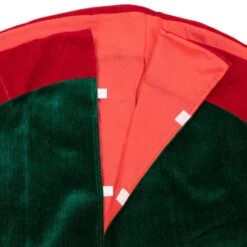 Northlight 48 In. Dark Green And Burgundy Holly Berry Velveteen Christmas Tree Skirt -Christmas Decor Shop northlight christmas tree skirts 31452381 1f 1000