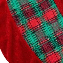 Northlight 48 In. Red And Green Plaid Velveteen Christmas Tree Skirt 10 Northlight 48 In. Red And Green Plaid Velveteen Christmas Tree Skirt -Christmas Decor Shop northlight christmas tree skirts 31465493 1f 1000