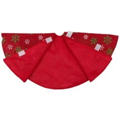 Northlight 20 In. Metallic Red With Green And White Snowflakes Mini Christmas Tree Skirt 11 Northlight 20 In. Metallic Red With Green And White Snowflakes Mini Christmas Tree Skirt -Christmas Decor Shop northlight christmas tree skirts 32283241 4f 1000
