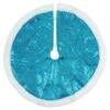 Northlight 20 In. Blue Glittered Mini Christmas Tree Skirt With Faux Fur Trim -Christmas Decor Shop northlight christmas tree skirts 33530804 64 1000