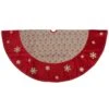 Northlight 60 In. Burlap Glittered Snowflake Rustic Christmas Tree Skirt With Red Velvet Trim 2 Northlight 60 In. Burlap Glittered Snowflake Rustic Christmas Tree Skirt With Red Velvet Trim -Christmas Decor Shop northlight christmas tree skirts 33530813 64 1000