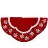 Northlight 48 In. Velvet Red And White Snowflake Scallop Christmas Tree Skirt 1 Northlight 48 In. Velvet Red And White Snowflake Scallop Christmas Tree Skirt -Christmas Decor Shop northlight christmas tree skirts 34315017 64 1000