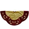 Northlight 48 In. Gold And Burgundy Velvet Christmas Tree Skirt -Christmas Decor Shop northlight christmas tree skirts 34315038 64 1000