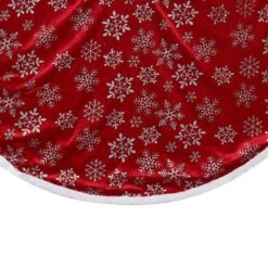 Northlight 48 In. Red And White Snowflake Christmas Tree Skirt With A White Border -Christmas Decor Shop northlight christmas tree skirts 34315066 4f 1000