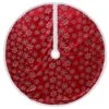Northlight 48 In. Red And White Snowflake Christmas Tree Skirt With A White Border -Christmas Decor Shop northlight christmas tree skirts 34315066 64 1000
