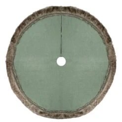 Northlight 48 In. Green Christmas Tree Skirt With Faux Fur Trim -Christmas Decor Shop northlight christmas tree skirts 34315190 4f 1000