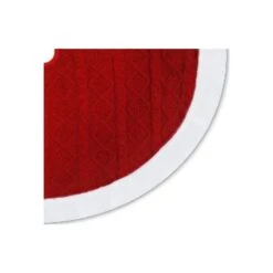 Northlight Cable Knit Christmas Tree Skirt-48in.-Red And White -Christmas Decor Shop northlight christmas tree skirts 35766664 76 1000
