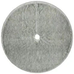 Northlight Silver Fox Faux Fur Christmas Tree Skirt-48in.