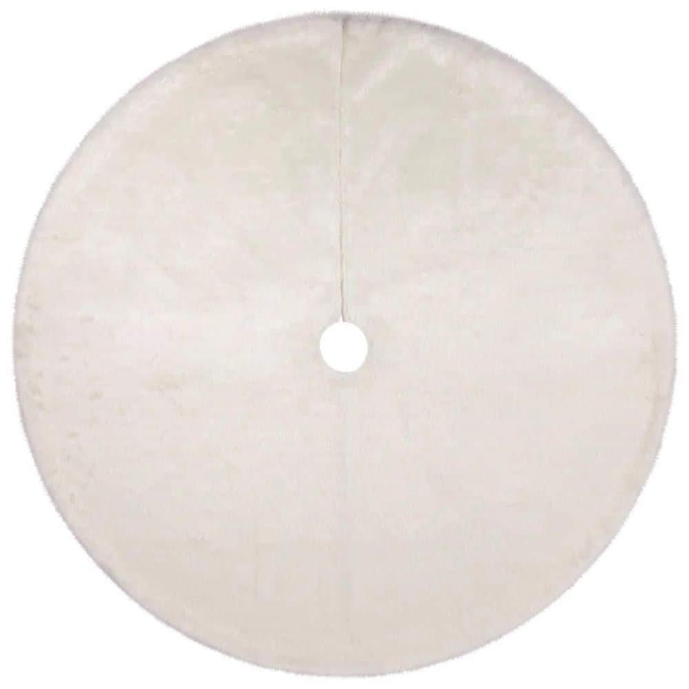 Northlight Polar Bear Faux Fur Christmas Tree Skirt-48in.-White 3 Northlight Polar Bear Faux Fur Christmas Tree Skirt-48in.-White