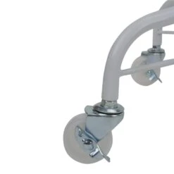 Northlight White Metal Rolling Christmas Tree Stand For 6.5 Ft. To 7.5 Ft. Artificial Trees -Christmas Decor Shop northlight christmas tree stands 33388981 4f 1000