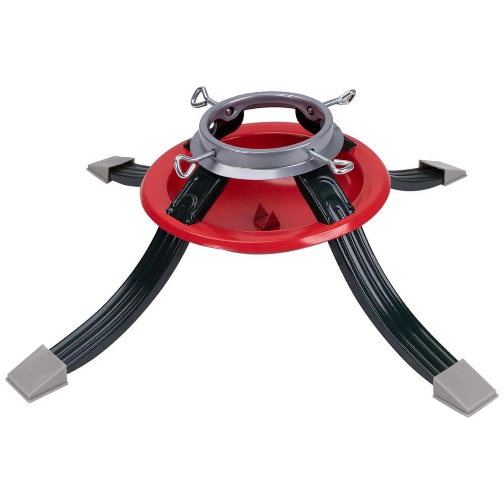 Northlight Metal Tree Stand For Live Christmas Trees-22"-Red And Green 3 Northlight Metal Tree Stand For Live Christmas Trees-22"-Red And Green