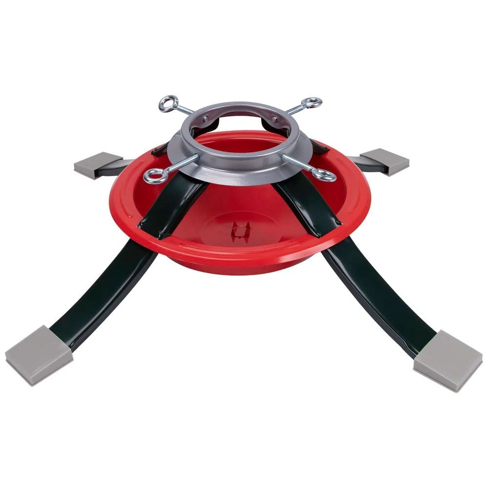 Northlight Live Christmas Tree Metal Stand-27"-Red And Green 3 Northlight Live Christmas Tree Metal Stand-27"-Red And Green