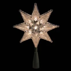 Northlight 8 In. Silver Mosaic 8-Point Star Christmas Tree Topper - Clear Lights -Christmas Decor Shop northlight christmas tree toppers 32606245 4f 1000