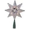 Northlight 8 In. Silver Mosaic 8-Point Star Christmas Tree Topper - Clear Lights -Christmas Decor Shop northlight christmas tree toppers 32606245 64 1000