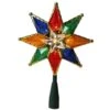 Northlight 8 In. Multi-Color Mosaic 8-Point Star Christmas Tree Topper - Clear Lights -Christmas Decor Shop northlight christmas tree toppers 32606315 64 1000
