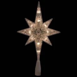 Northlight 10.75 In. Faceted Star Of Bethlehem Christmas Tree Topper - Clear Lights -Christmas Decor Shop northlight christmas tree toppers 32606342 4f 1000