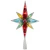 Northlight 10.75 In. Multi-Color Faceted Star Of Bethlehem Christmas Tree Topper - Clear Lights -Christmas Decor Shop northlight christmas tree toppers 32606343 64 1000