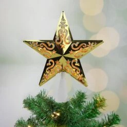 Northlight 8.5 In. Gold Star Cut-Out Design Christmas Tree Topper - Clear Lights 9 Northlight 8.5 In. Gold Star Cut-Out Design Christmas Tree Topper - Clear Lights -Christmas Decor Shop northlight christmas tree toppers 32606344 31 1000