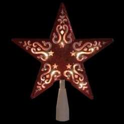 Northlight 8.5 In. Red Glitter Star Cut-Out Design Christmas Tree Topper - Clear Lights 7 Northlight 8.5 In. Red Glitter Star Cut-Out Design Christmas Tree Topper - Clear Lights -Christmas Decor Shop northlight christmas tree toppers 32606348 4f 1000
