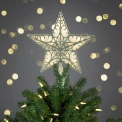Northlight 9 In. Gold Glitter Star LED Christmas Tree Topper - Warm White Lights 7 Northlight 9 In. Gold Glitter Star LED Christmas Tree Topper - Warm White Lights -Christmas Decor Shop northlight christmas tree toppers 32606350 31 1000