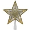 Northlight 9 In. Gold Glitter Star LED Christmas Tree Topper - Warm White Lights -Christmas Decor Shop northlight christmas tree toppers 32606350 64 1000