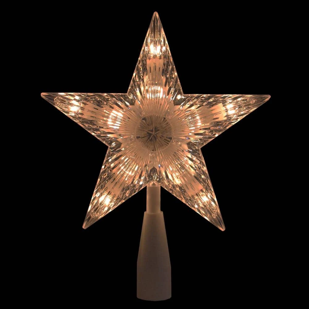 Northlight 7 In. Traditional 5-Point Star Christmas Tree Topper - Clear Lights 5 Northlight 7 In. Traditional 5-Point Star Christmas Tree Topper - Clear Lights - Image 3