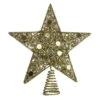 Northlight 11.5 In. LED Lighted Gold Glittered Star Christmas Tree Topper With Multi-Lights -Christmas Decor Shop northlight christmas tree toppers 33388872 64 1000