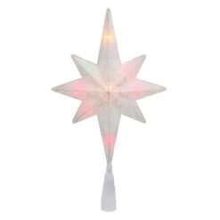 Northlight 11 In. Frosted Bethlehem Star With Gold Scrolling Christmas Tree Topper In Multi-Lights -Christmas Decor Shop northlight christmas tree toppers 33406550 c3 1000
