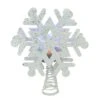 Northlight 12 In. Lighted White Snowflake With Rotating LED Projector Christmas Tree Topper -Christmas Decor Shop northlight christmas tree toppers 33663832 64 1000