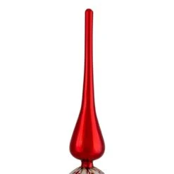 Northlight 14.75 In. Red And White Glass Finial Christmas Tree Topper -Christmas Decor Shop northlight christmas tree toppers 34313371 4f 1000